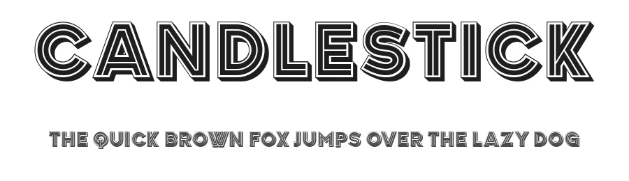 Candlestick by Vladimir Nikolic — Decorative Font