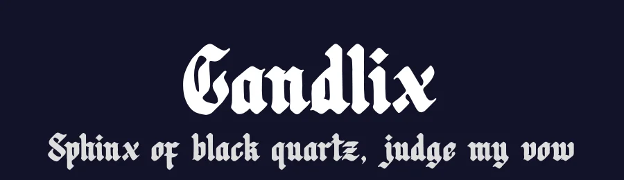 Candlix by Denustudios — Blackletter Font — thumbnail 2