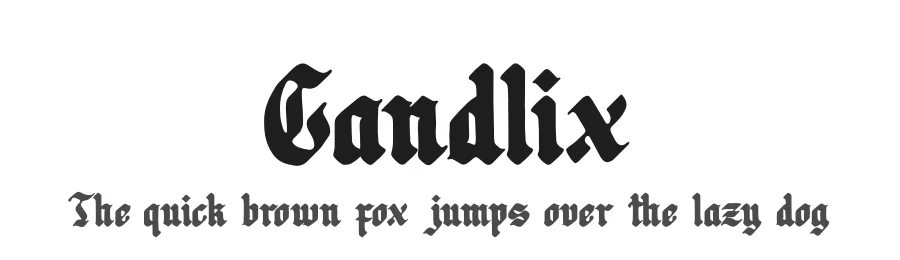 Candlix by Denustudios — Blackletter Font