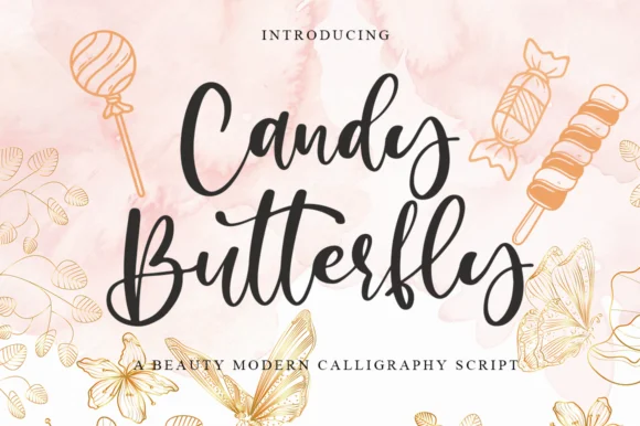 Candy Butterfly Font by Gatra Std — Script Handwritten Font