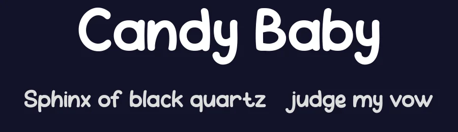 Candy Baby by Achmad Yani — Decorative Font — thumbnail 2