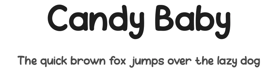 Candy Baby by Achmad Yani — Decorative Font