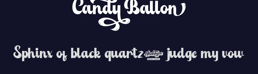 Candy Ballon by Noah Type — Decorative Font — thumbnail 2