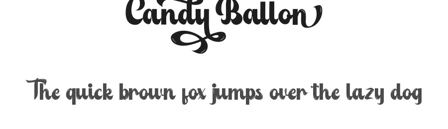 Candy Ballon by Noah Type β Decorative Font