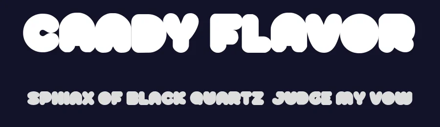 Candy Flavor by Billy Argel Fonts ® — Decorative Font — thumbnail 2