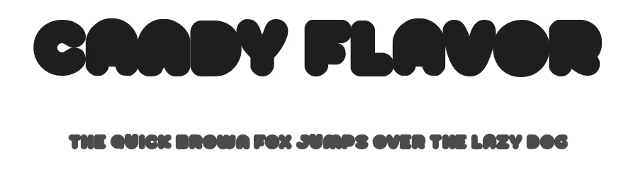 Candy Flavor by Billy Argel Fonts ® — Decorative Font