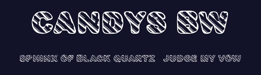 Candys BW by Billy Argel Fonts ® — Decorative Font — thumbnail 2