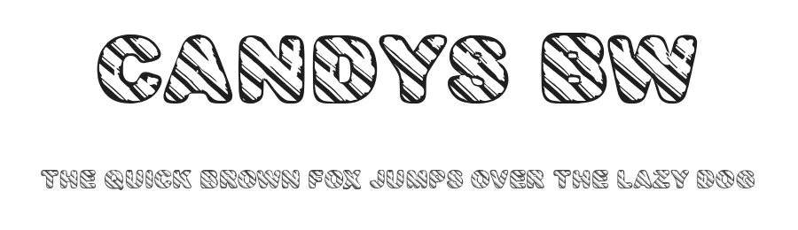 Candys BW by Billy Argel Fonts ยฎ โ Decorative Font