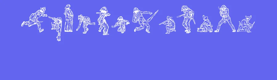 Cangaceiros by Josinaldo Barbosa — Dingbats Font — thumbnail 3