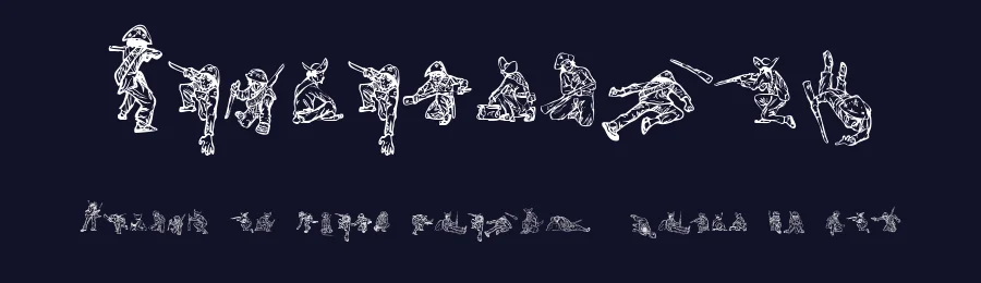 Cangaceiros by Josinaldo Barbosa — Dingbats Font — thumbnail 2