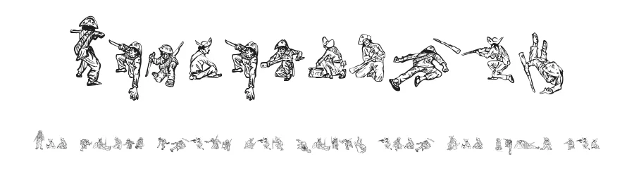 Cangaceiros by Josinaldo Barbosa — Dingbats Font