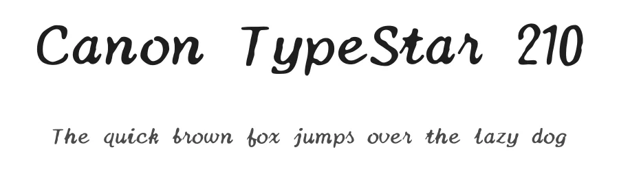 Canon TypeStar 210