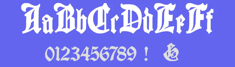 Cantebriggia by Paul Lloyd — Blackletter Font — thumbnail 3