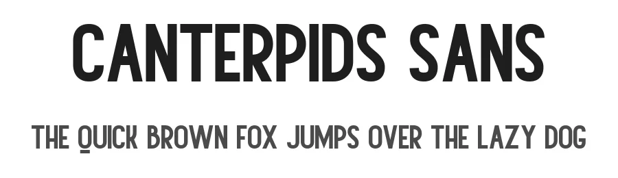 Canterpids Sans