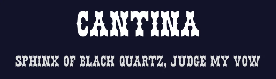 Cantina by Don Marciano — Decorative Font — thumbnail 2