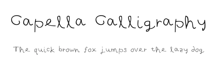Capella Calligraphy