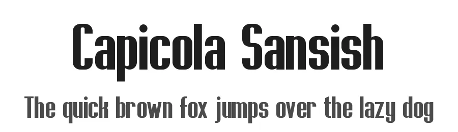 Capicola Sansish by Jeff Bensch — Sans Serif Font