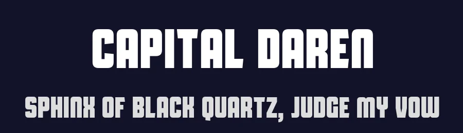 Capital Daren by Jayvee Enaguas — Sans Serif Font — thumbnail 2