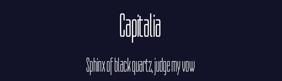 Capitalia by Tobias Sommer — Sans Serif Font — thumbnail 2