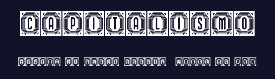 Capitalismo by Vladimir Nikolic — Decorative Font — thumbnail 2