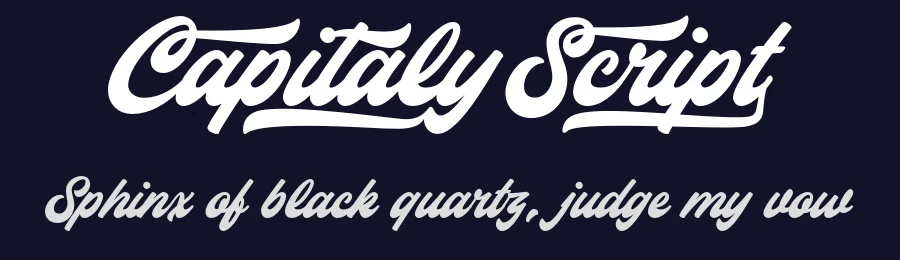 Capitaly Script by Måns Grebäck — Script Handwritten Font — thumbnail 2