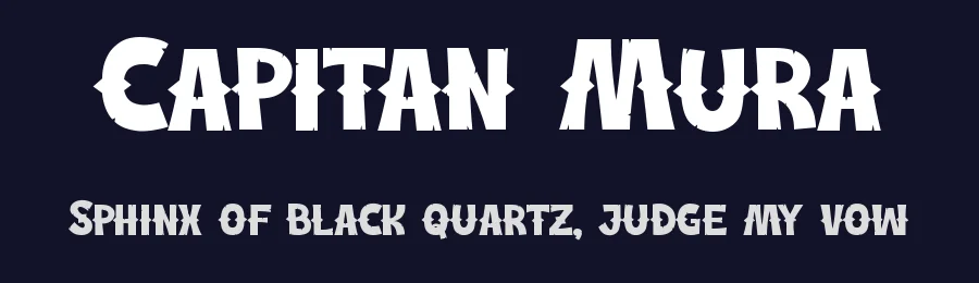Capitan Mura by Pinisiart — Decorative Font — thumbnail 2