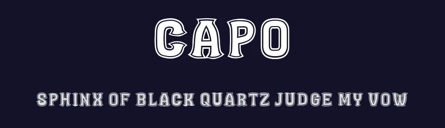 Capo by Vladimir Nikolic — Decorative Font — thumbnail 2