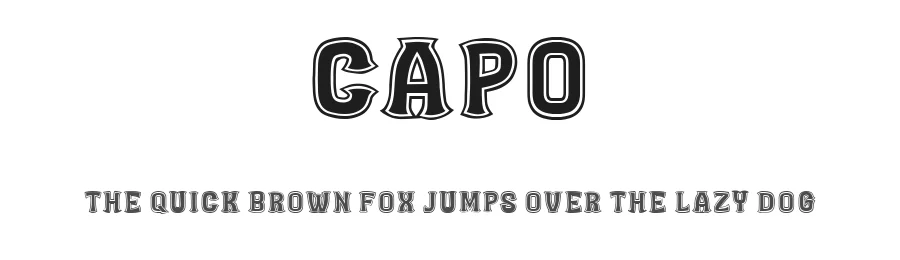 Capo by Vladimir Nikolic β Decorative Font