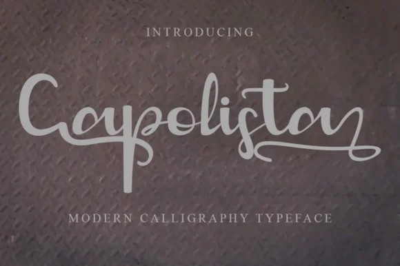 Capolista Font by Gatra Std — Script Handwritten Font