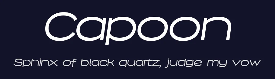 Capoon by Måns Grebäck — Sans Serif Font — thumbnail 2