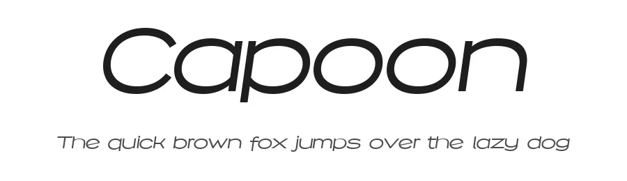 Capoon by Måns Grebäck — Sans Serif Font