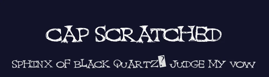 Cap Scratched by Xerographer Fonts — Decorative Font — thumbnail 2
