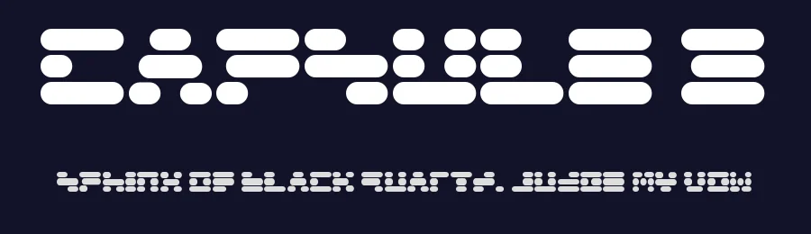 Capsule 3 by Eisuke Furukawa — Display Font — thumbnail 2