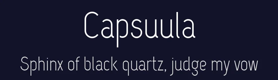 Capsuula by haef — Sans Serif Font — thumbnail 2
