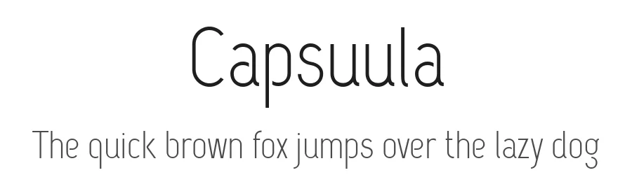 Capsuula by haef — Sans Serif Font