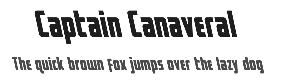 Captain Canaveral by Iconian Fonts — Display Font