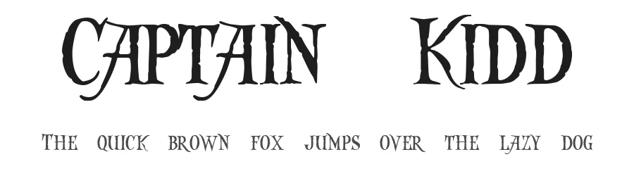 Captain Kidd by The Scriptorium β Decorative Font