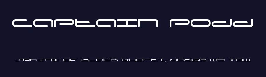 Captain Podd by Uddi Uddi — Display Font — thumbnail 2