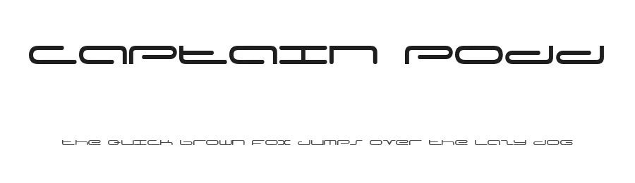 Captain Podd by Uddi Uddi — Display Font