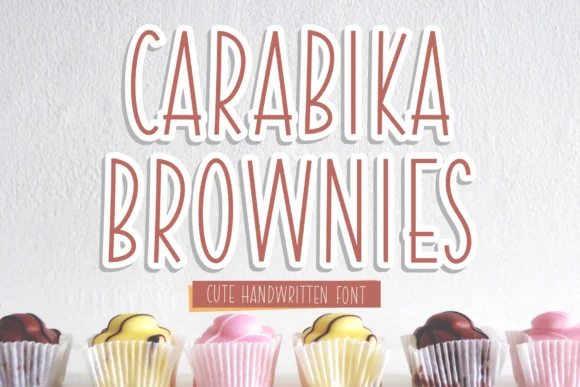 Carabika Brownies Font by syakaltype — Script Handwritten Font