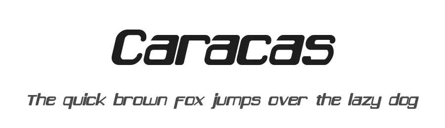Caracas by Jorge Algarin β Sans Serif Font