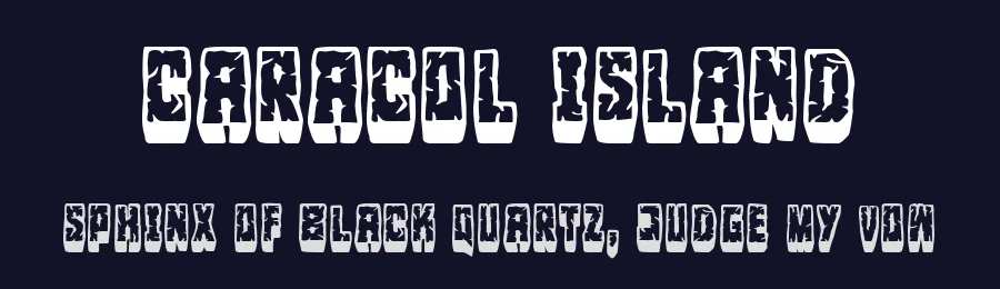 Caracol Island by Woodcutter — Decorative Font — thumbnail 2