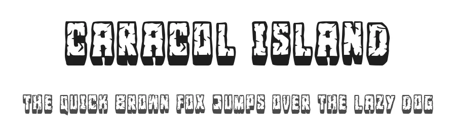 Caracol Island by Woodcutter — Decorative Font