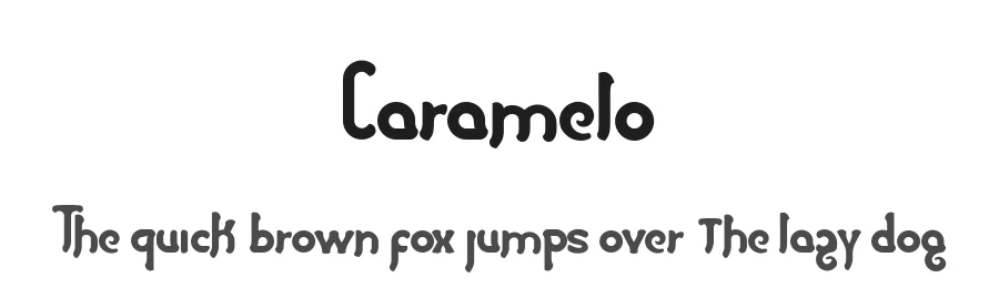 Caramelo by Albertako — Decorative Font