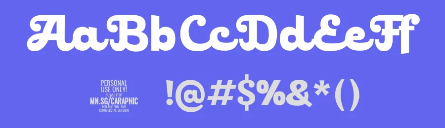 Caraphic Script by Måns Grebäck — Script Handwritten Font — thumbnail 3