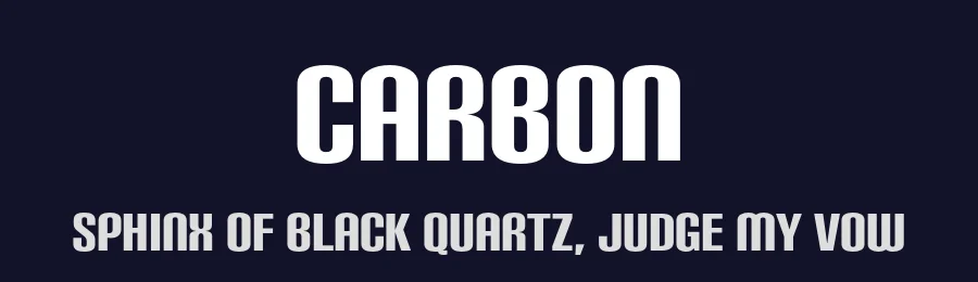 Carbon by Typodermic Fonts — Display Font — thumbnail 2