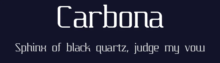 Carbona by Lucas Maia — Serif Font — thumbnail 2