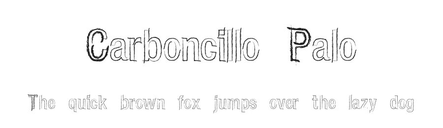 Carboncillo Palo by Manuel Lage — Decorative Font