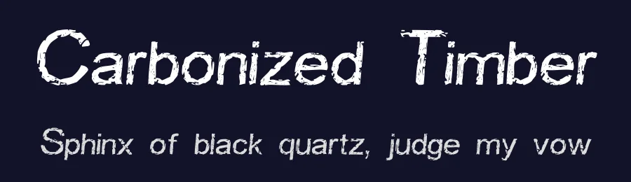 Carbonized Timber by GemFonts / Typotheticals — Decorative Font — thumbnail 2
