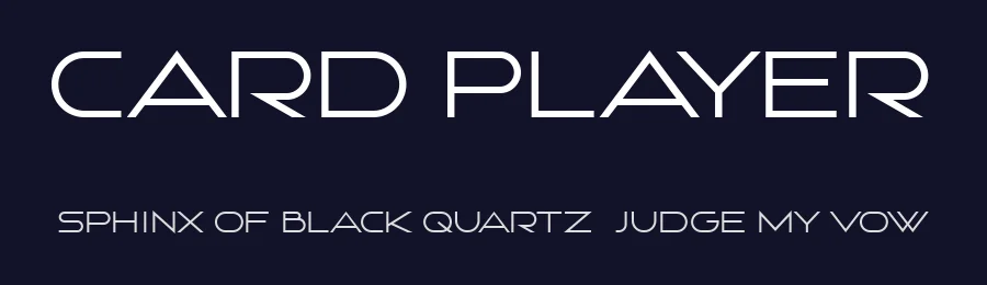 Card Player by Vladimir Nikolic — Sans Serif Font — thumbnail 2